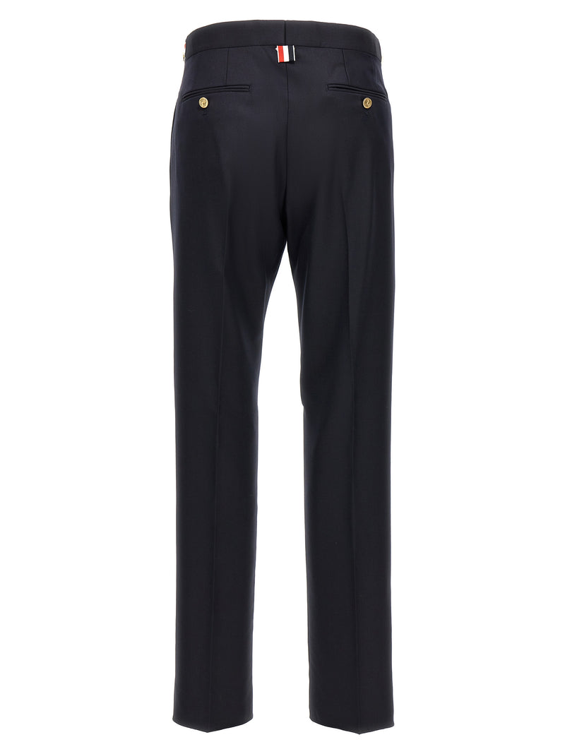 Thom Browne Blue Wool Casual Pants