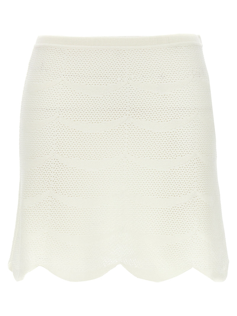 Tom Ford White Cotton Long Skirt