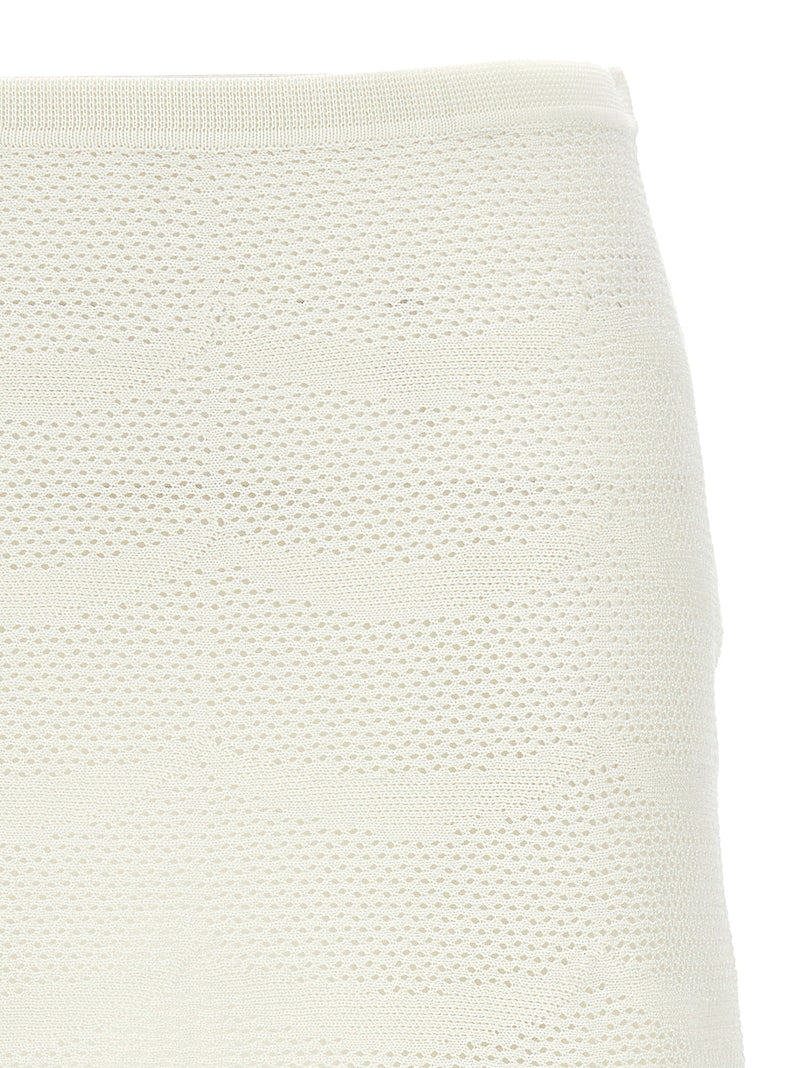 Tom Ford White Cotton Long Skirt