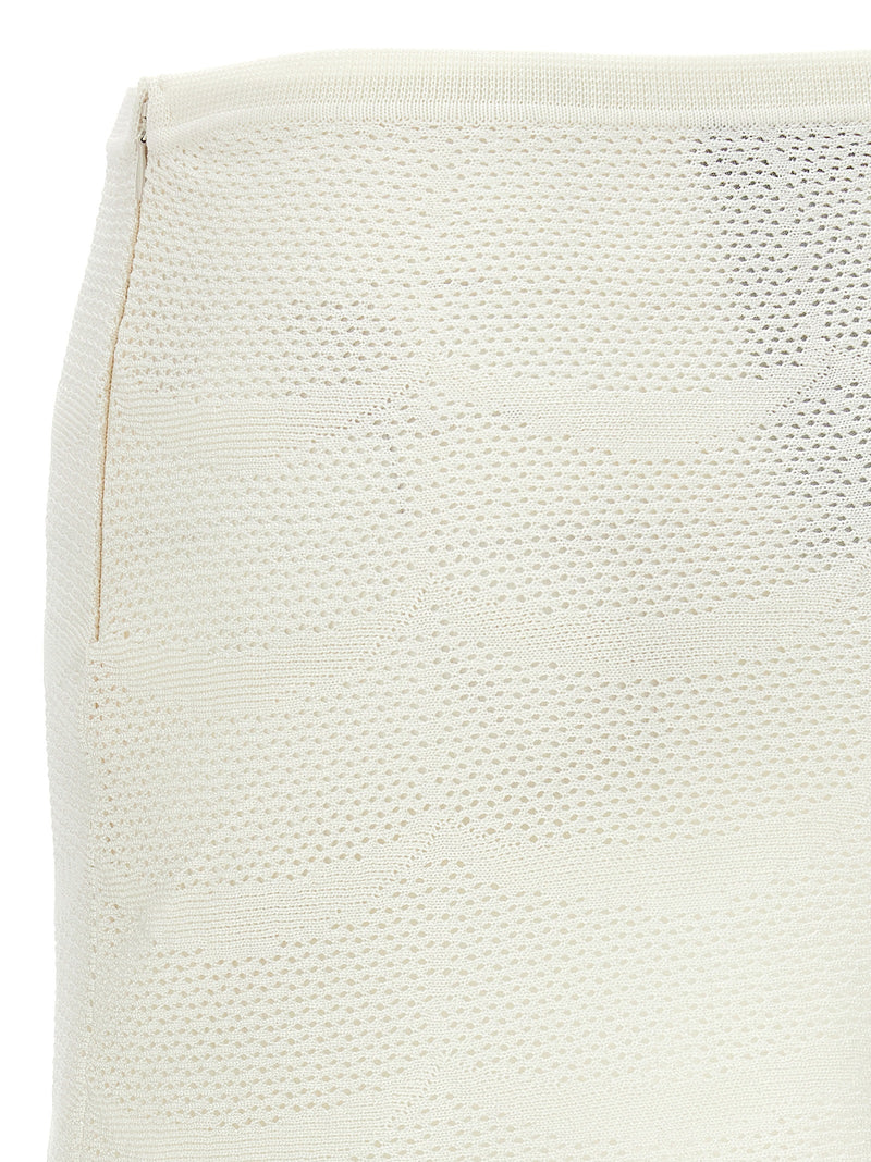 Tom Ford White Cotton Long Skirt