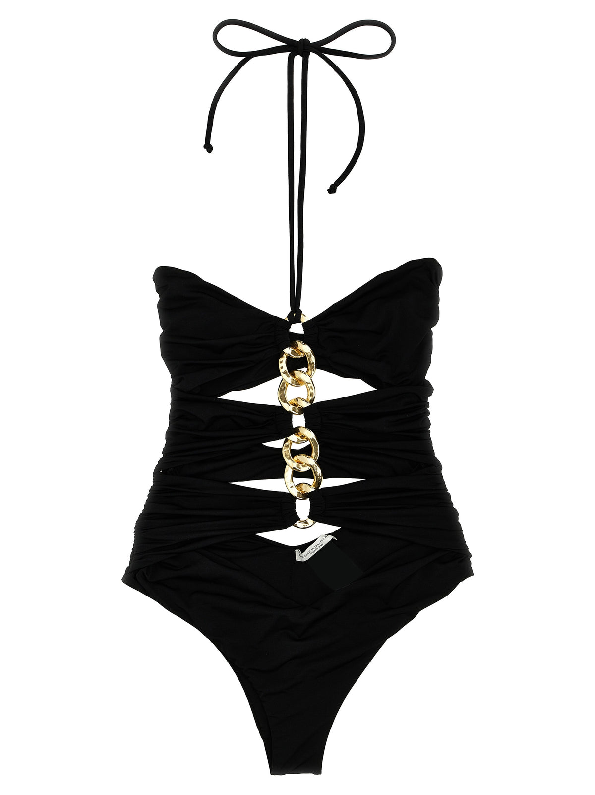 Elisabetta Franchi Black Polyamide One-Piece Swimsuit