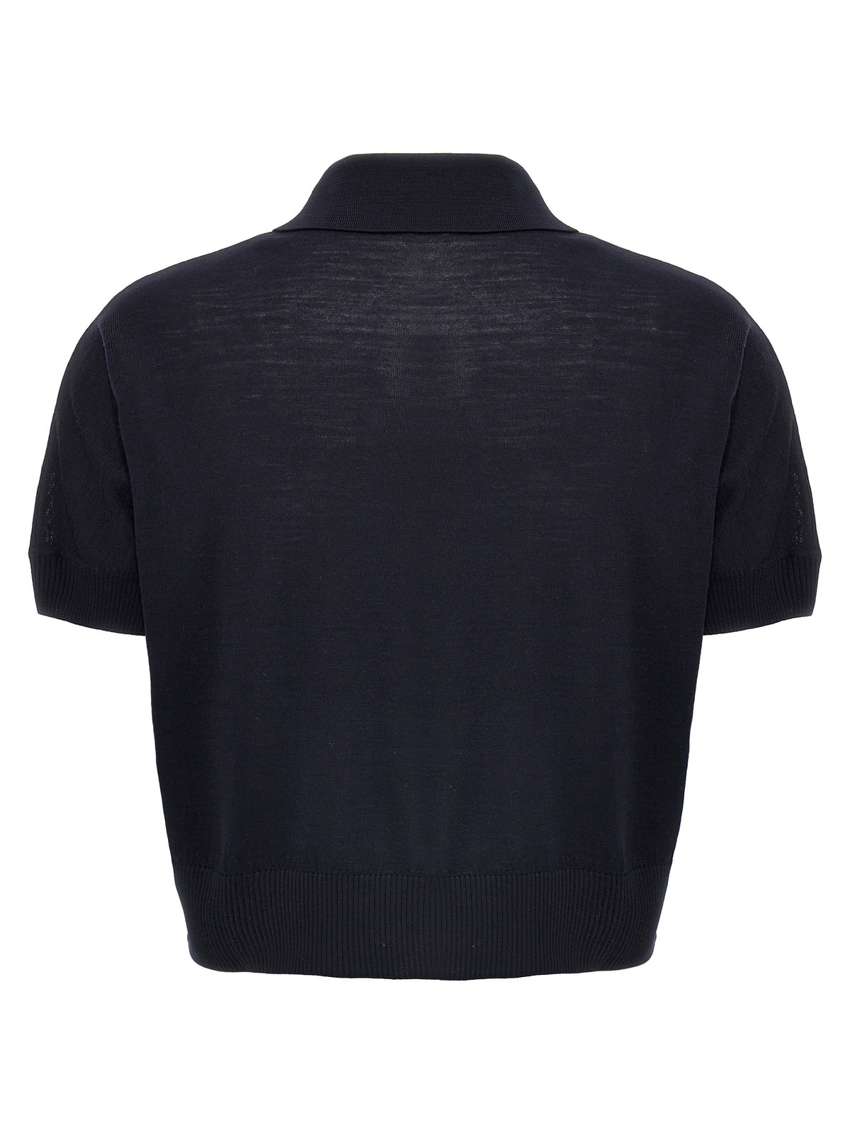 Khaite Blue Wool Shortsleeve Shirt