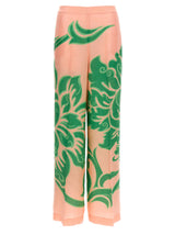 Pantalon décontracté en viscose multicolore Etro