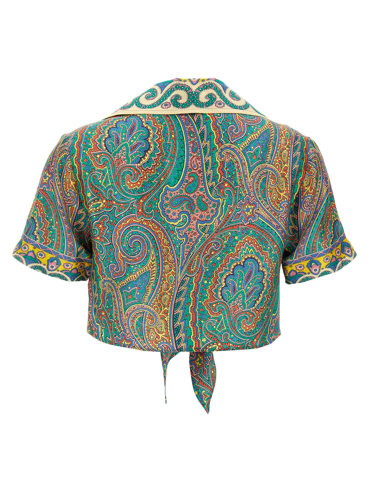 Chemise Etro en soie à motifs multicolores