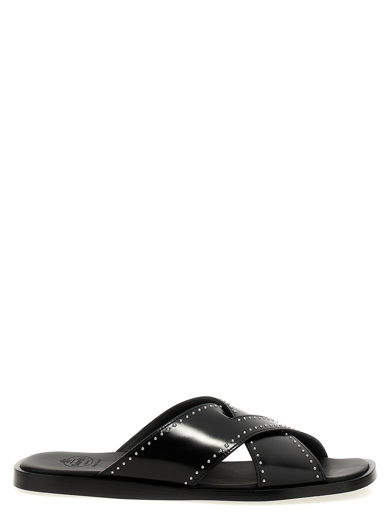 Church's mules Bos Taurus en cuir de veau noir