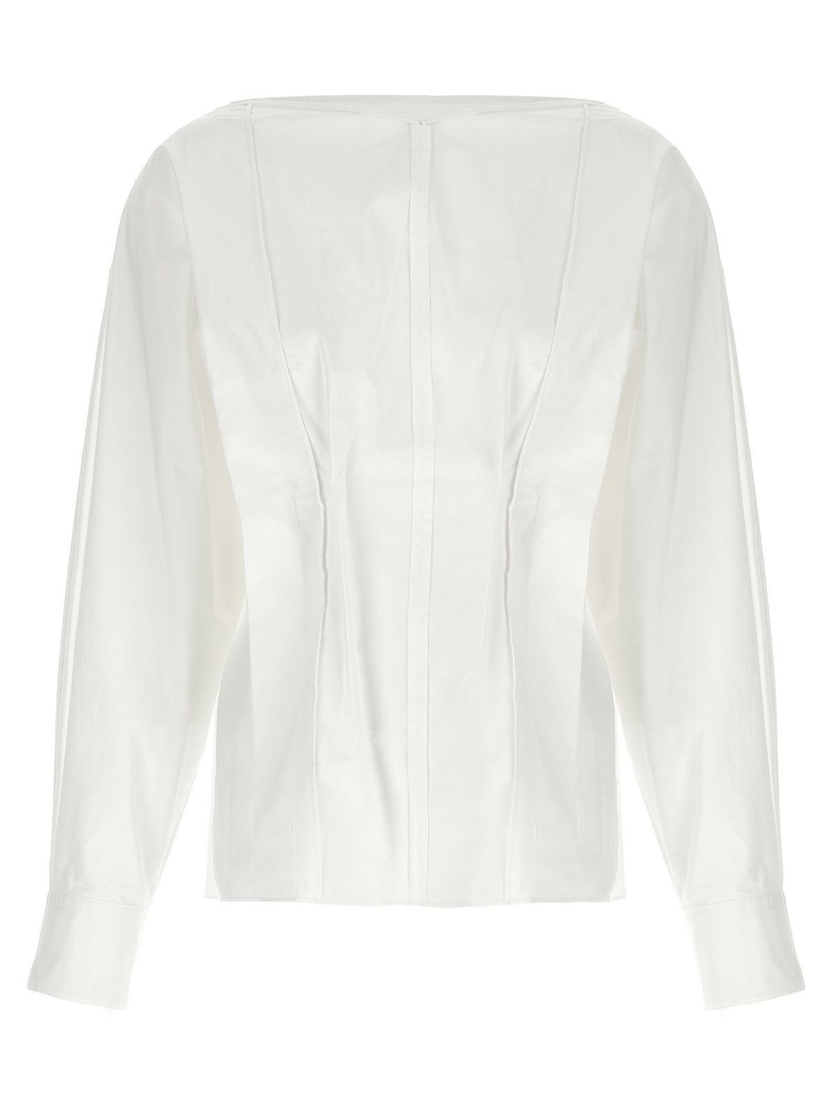 Khaite White Cotton Blouse