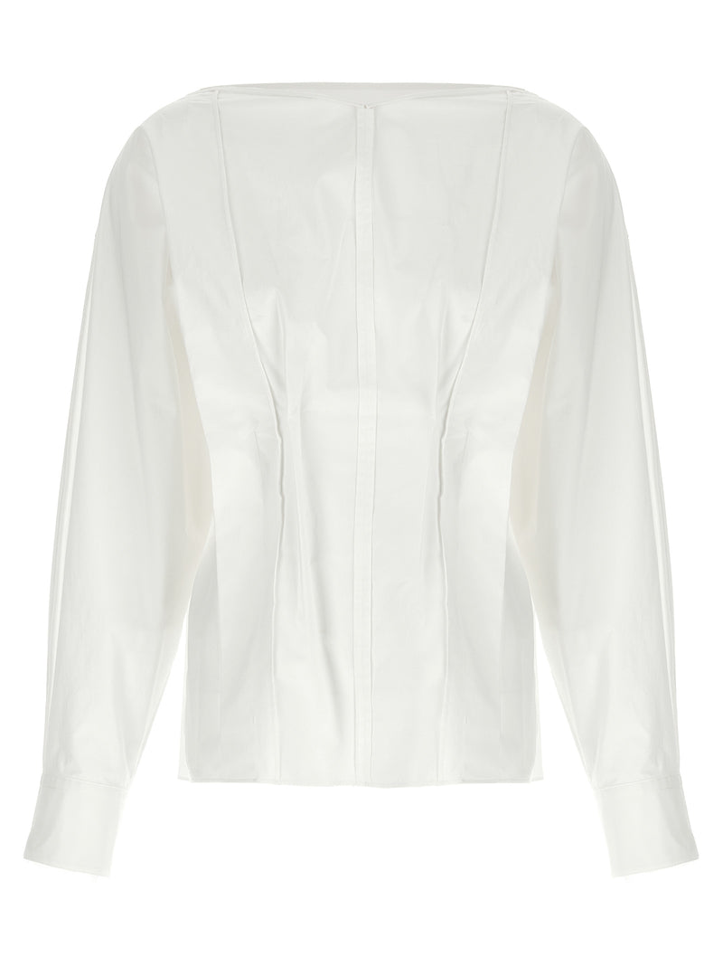 Khaite White Cotton Blouse