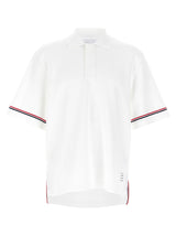 Thom Browne White Cotton Polo Shirt