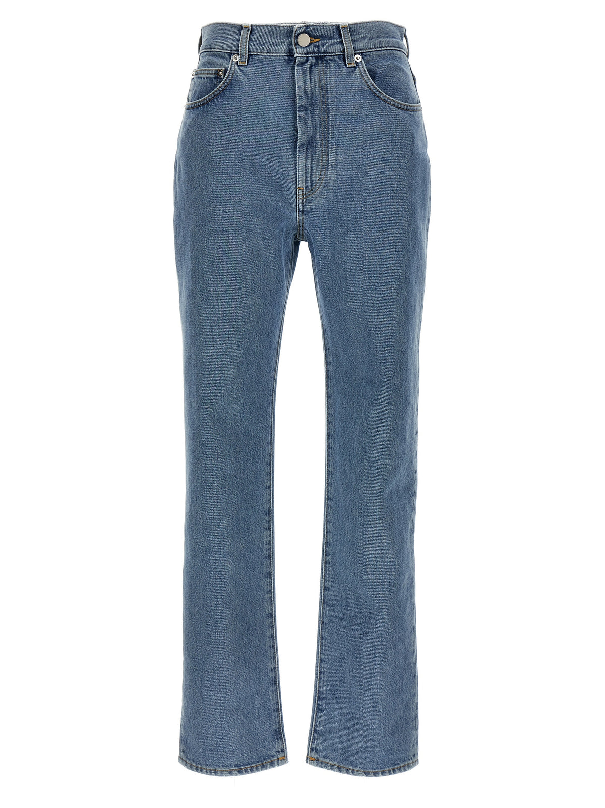 Loulou De Saison Blue Organic Cotton Straight-Leg Jeans