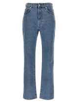 Loulou De Saison Blue Organic Cotton Straight-Leg Jeans