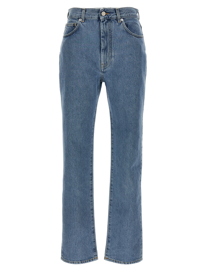 Loulou De Saison Blue Organic Cotton Straight-Leg Jeans