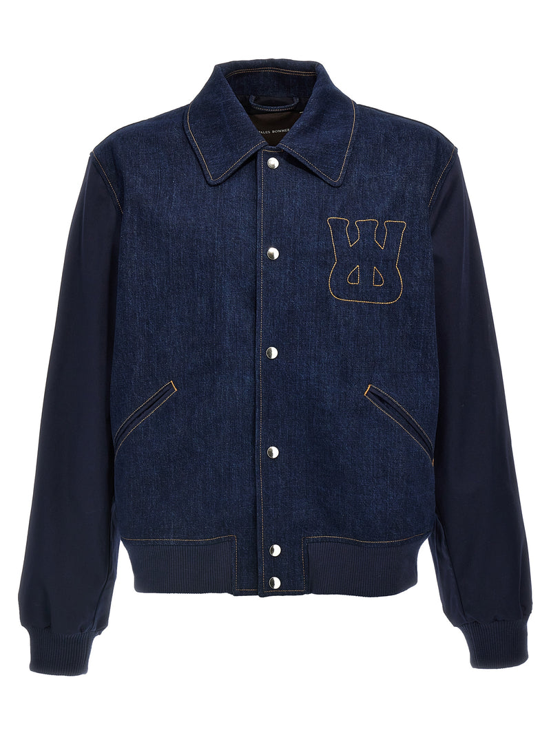 WALES BONNER Blue Cotton Denim Jacket