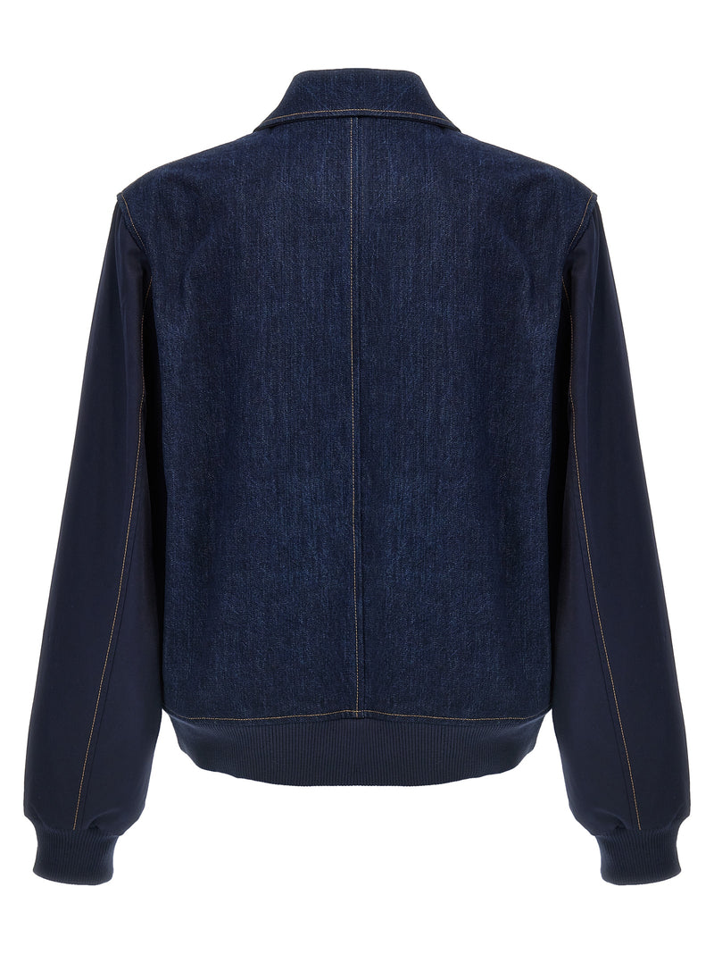 WALES BONNER Blue Cotton Denim Jacket