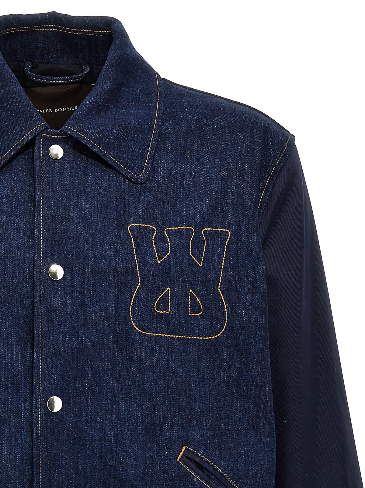 WALES BONNER Blue Cotton Denim Jacket