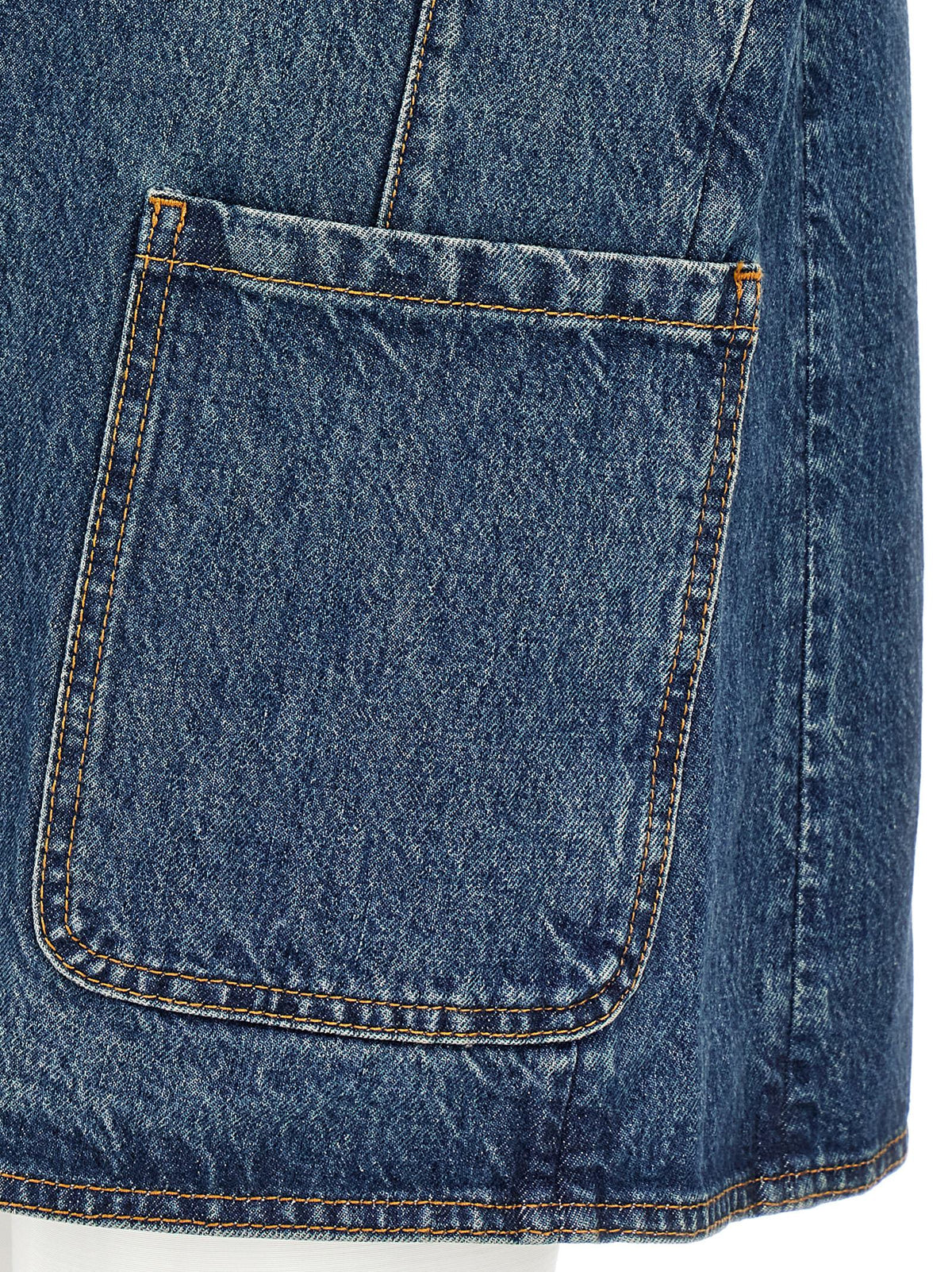 Coperni Blue Cotton Sleeveless Jacket