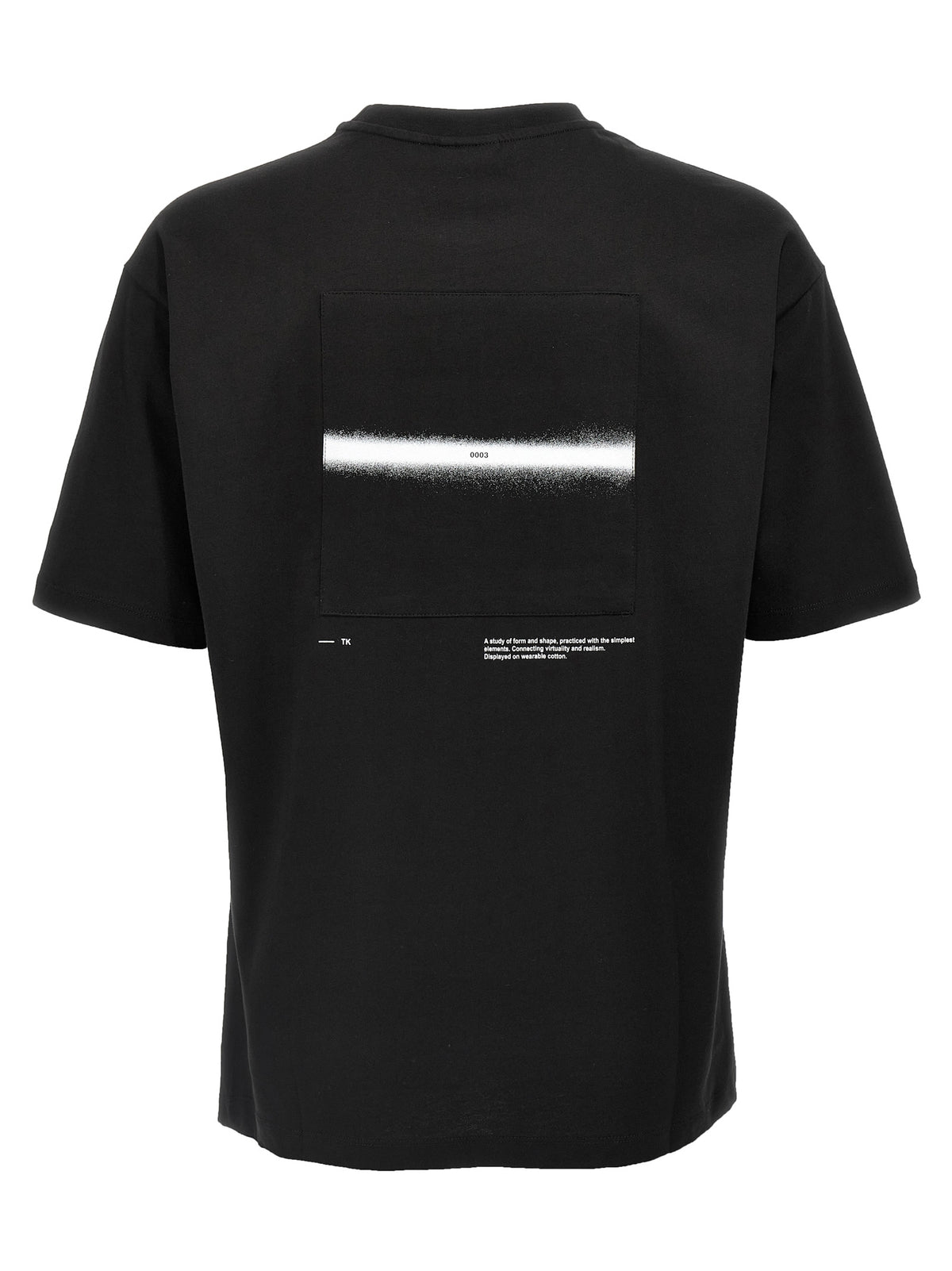 T-shirt Thom Krom en coton noir