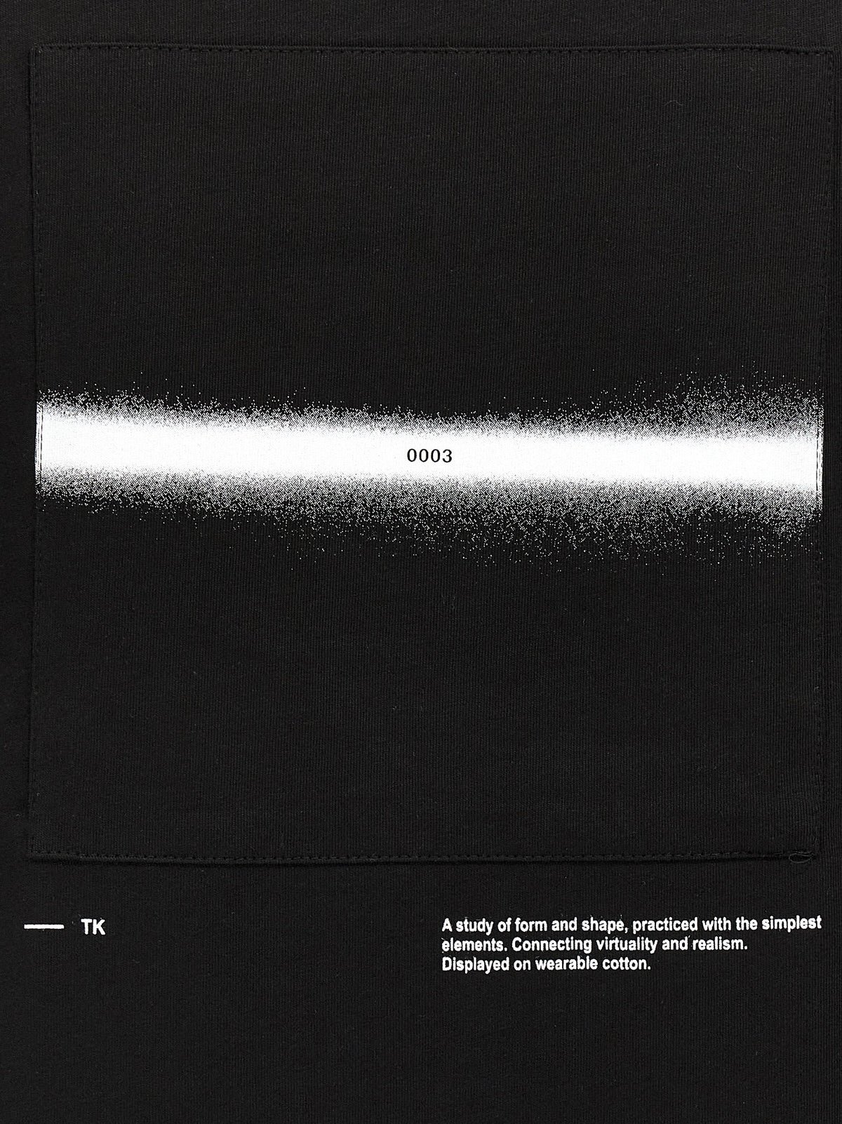 T-shirt Thom Krom en coton noir