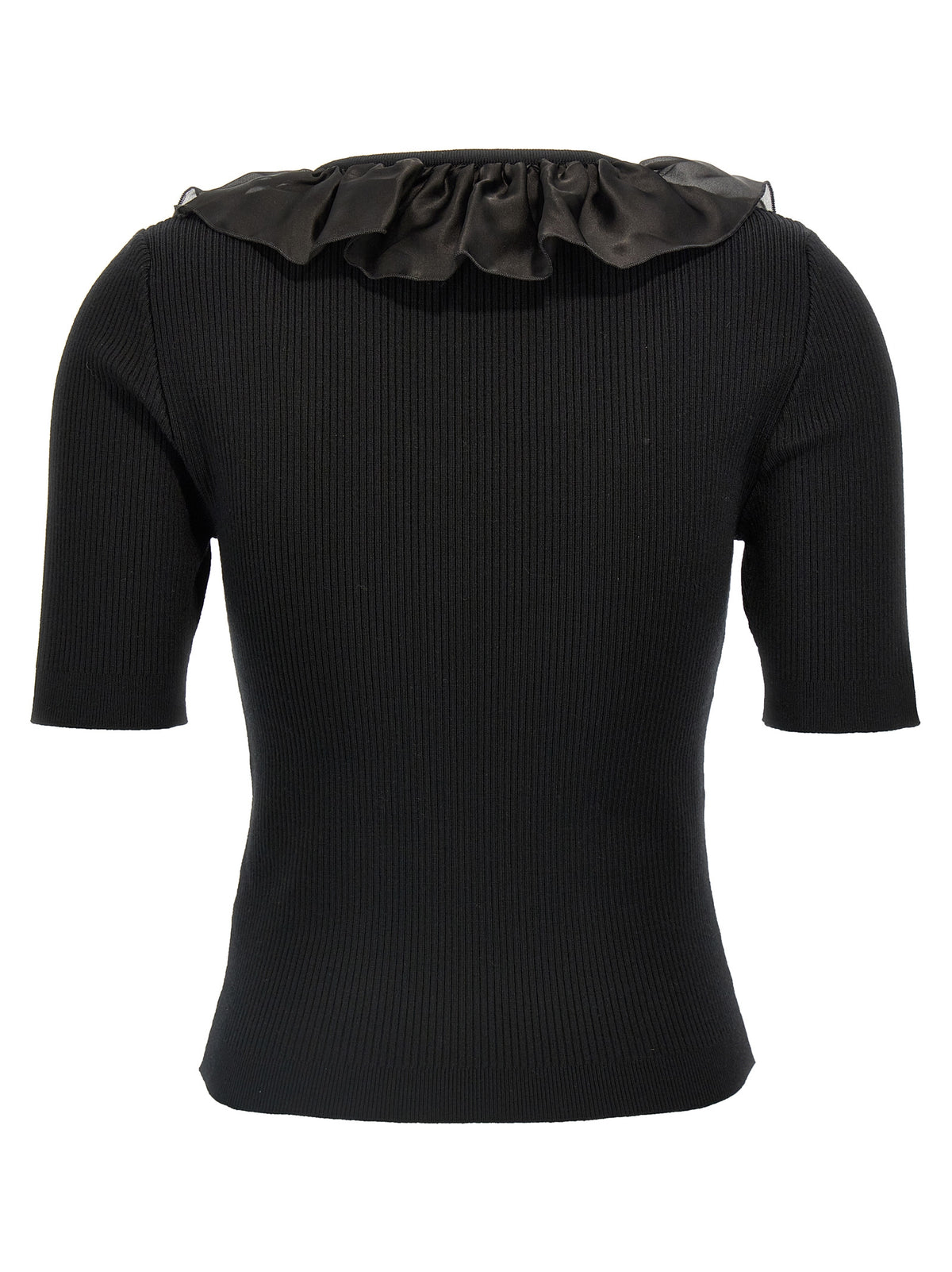 Alessandra Rich Black Wool T-Shirt