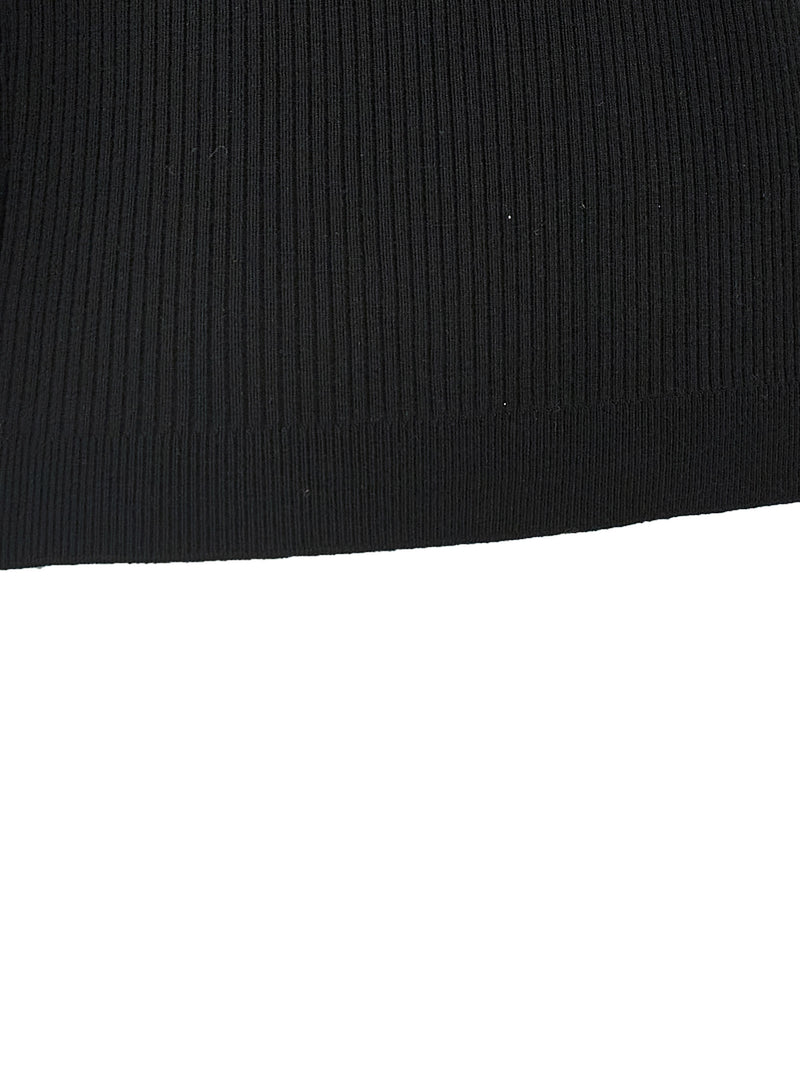 Alessandra Rich Black Wool T-Shirt