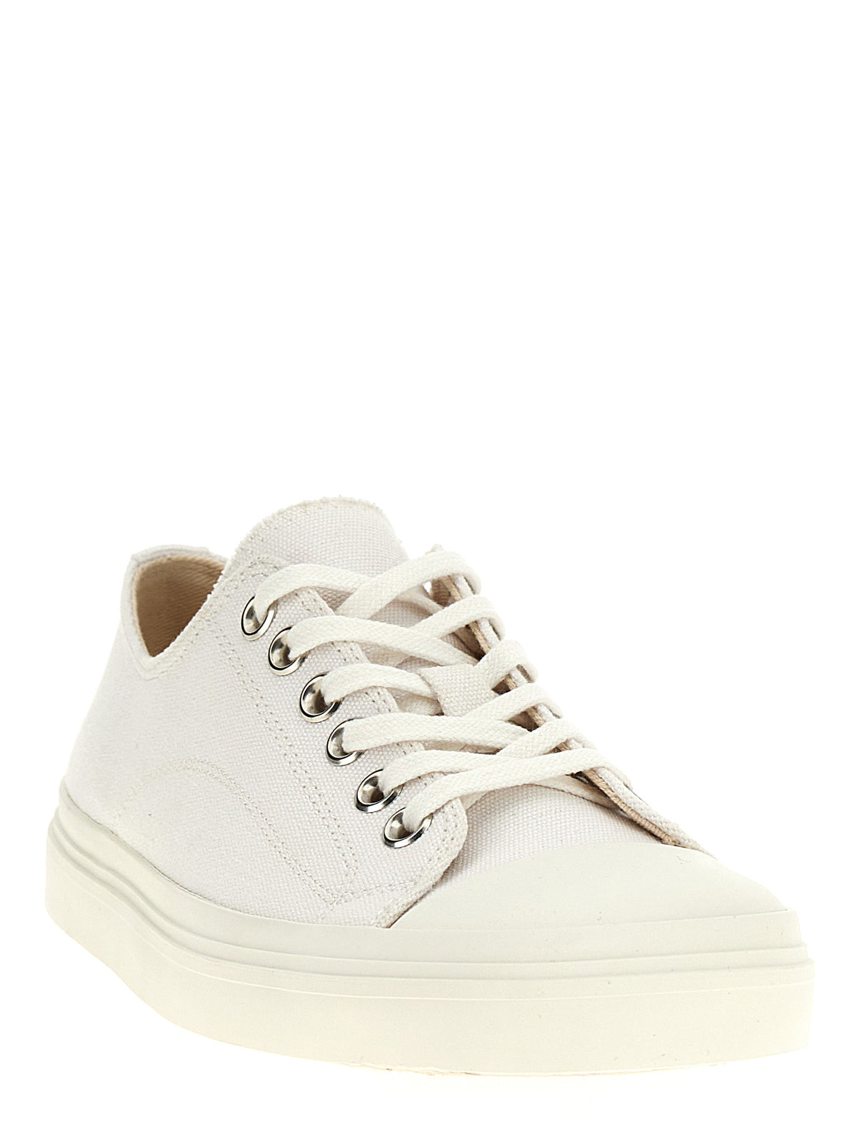 Baskets basses Moschino en coton blanc