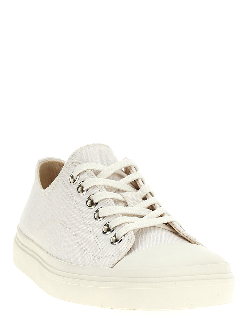 Baskets basses Moschino en coton blanc
