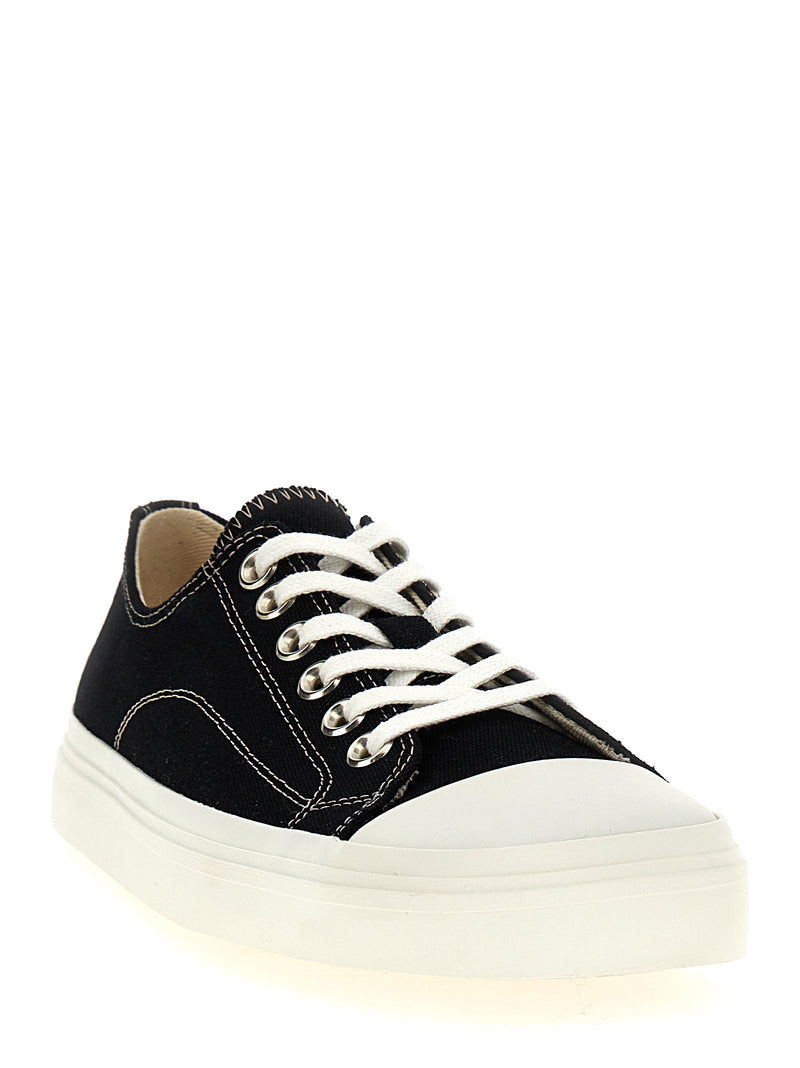 Baskets basses Moschino en coton noir
