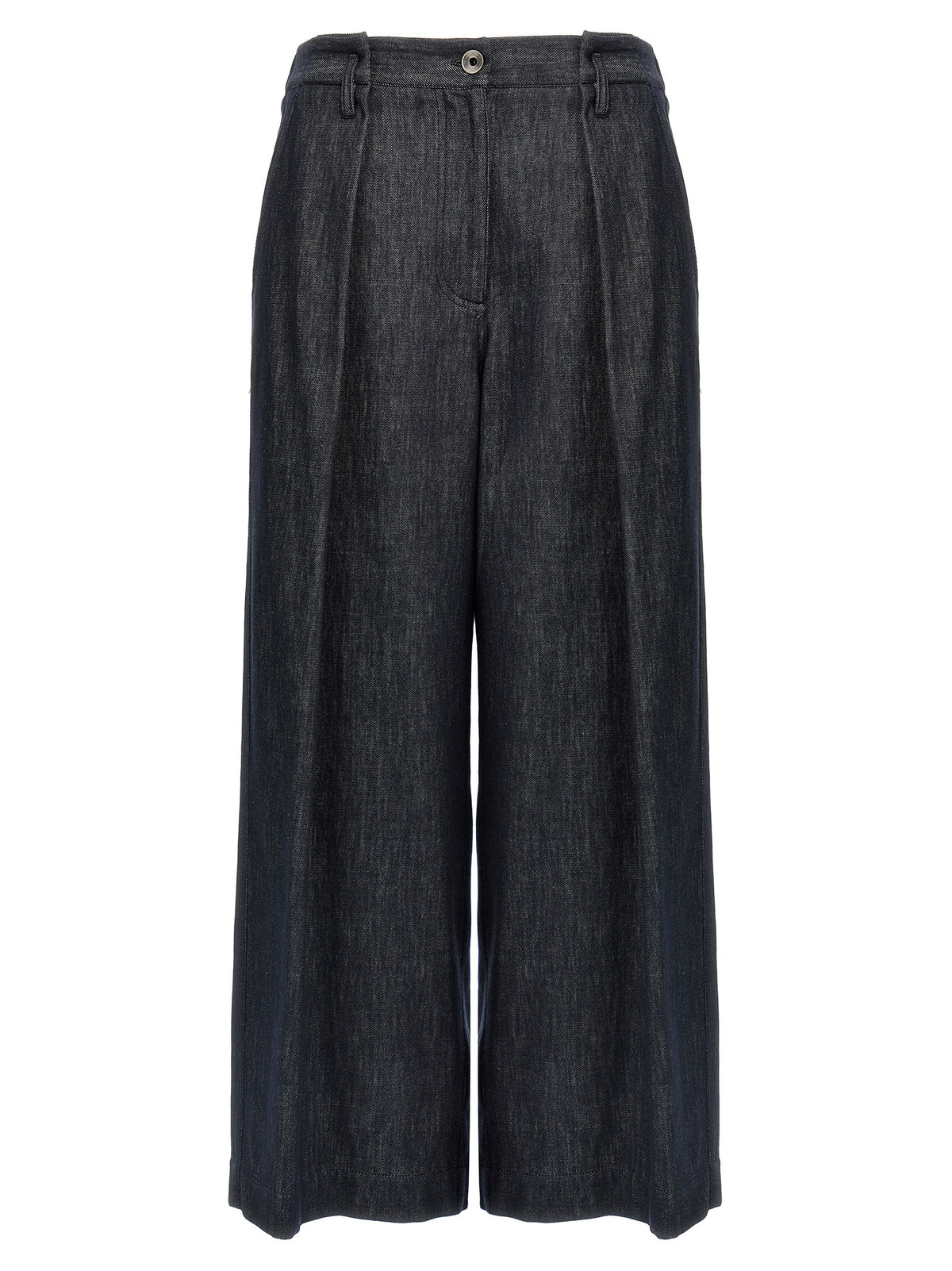 Brunello Cucinelli Blue Cotton Casual Pants