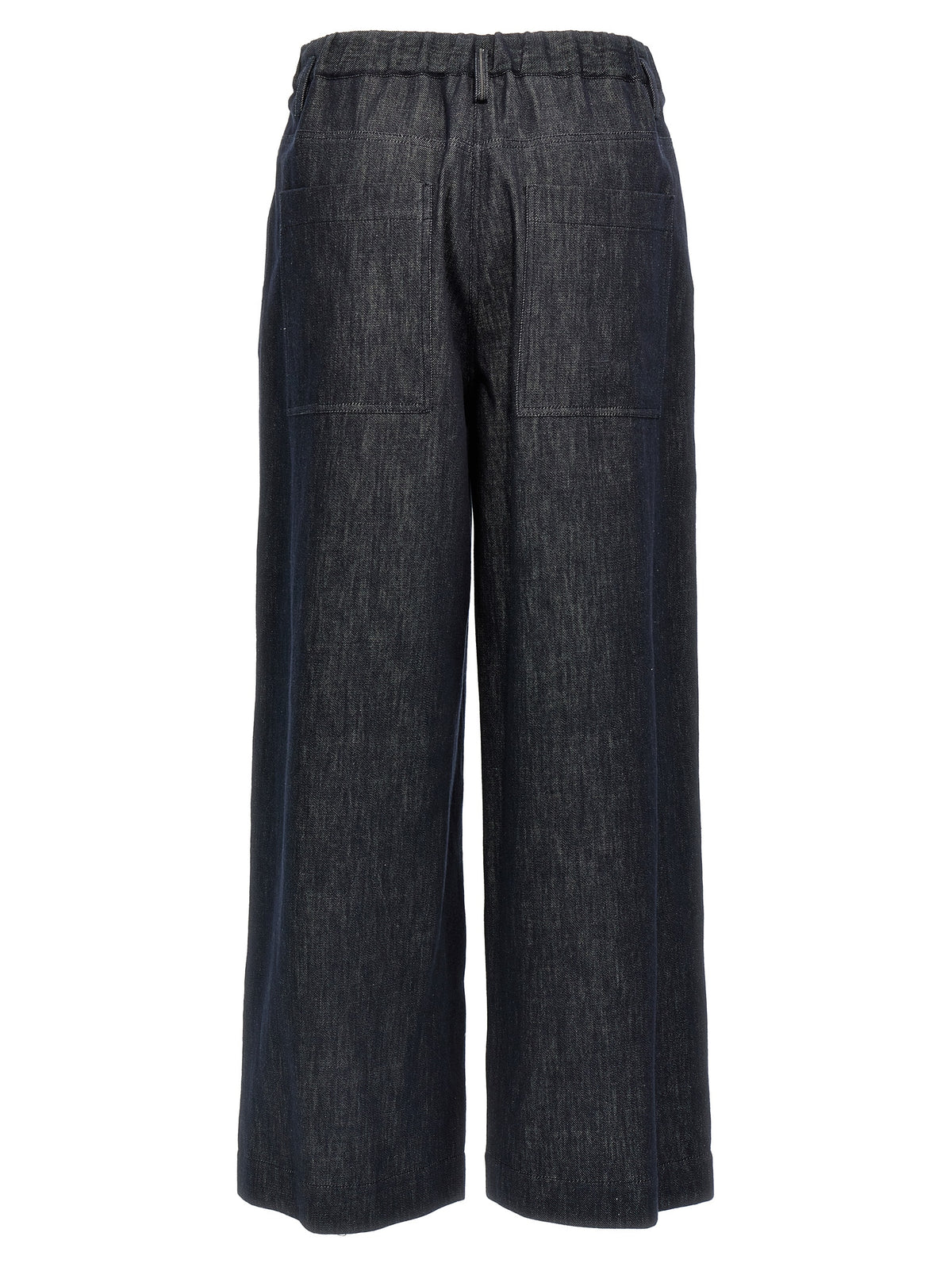 Brunello Cucinelli Blue Cotton Casual Pants