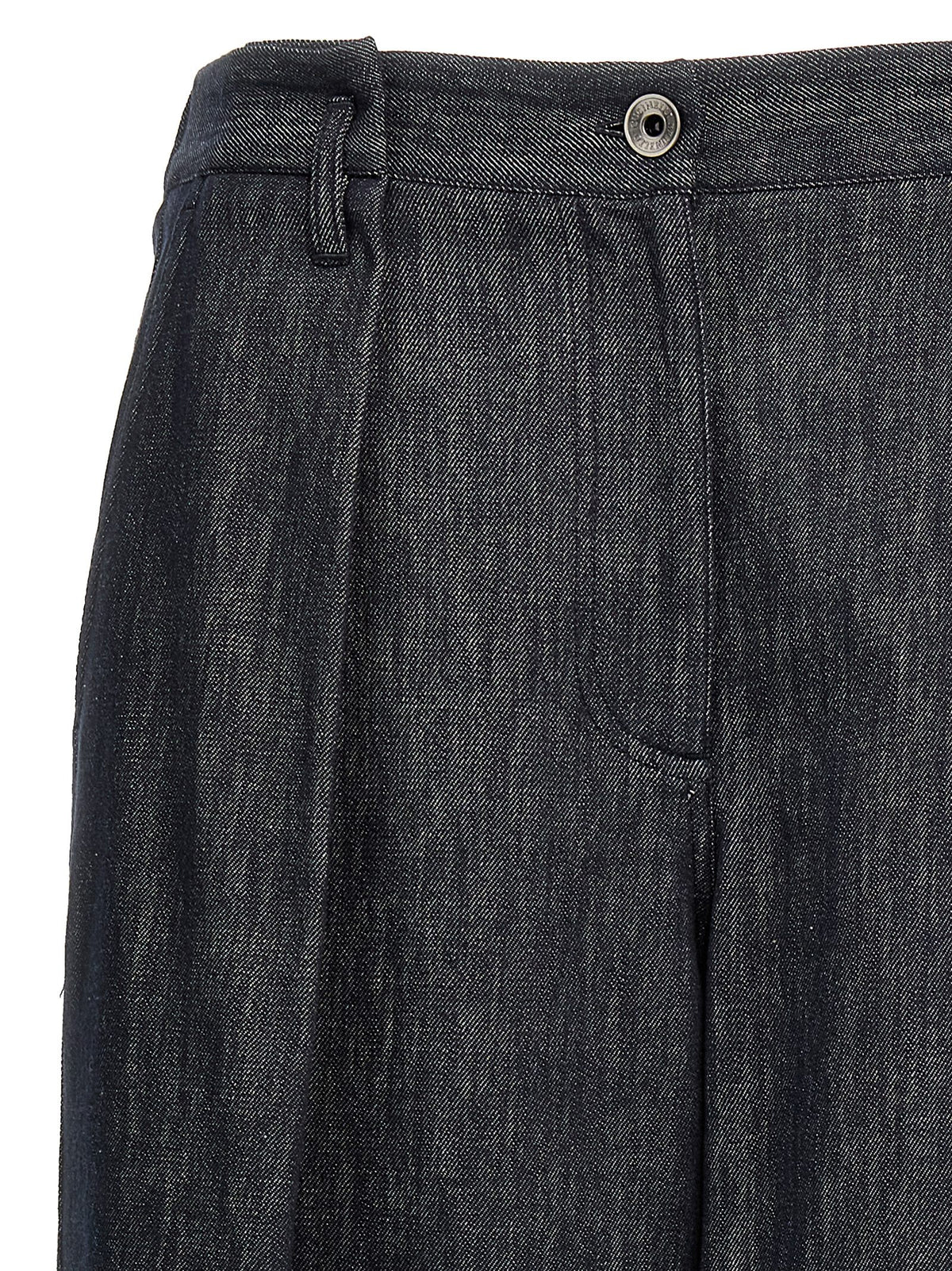 Brunello Cucinelli Blue Cotton Casual Pants