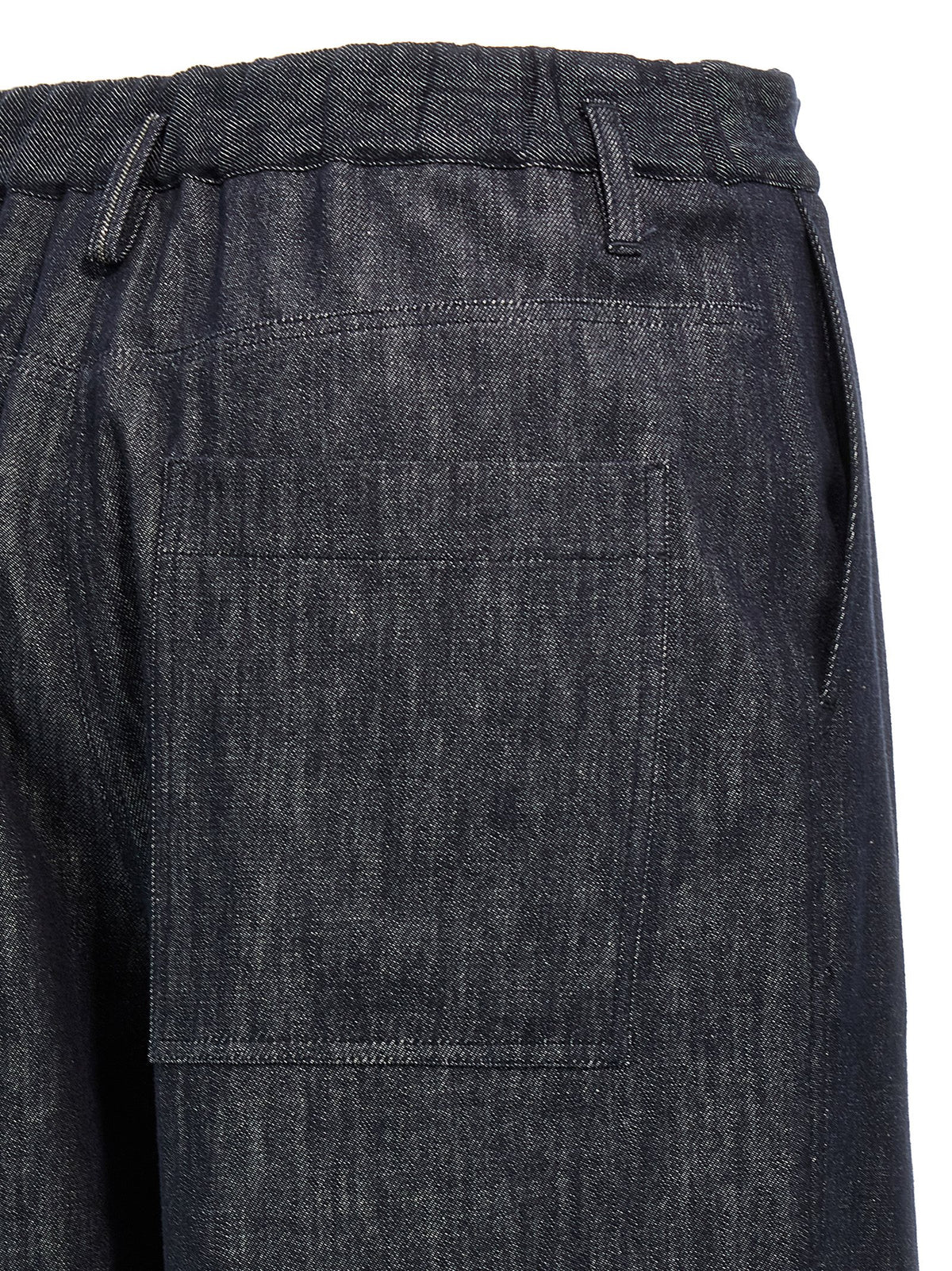 Brunello Cucinelli Blue Cotton Casual Pants