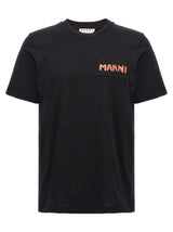 Marni Black Cotton T-Shirt for Men - Luxury Casual Wear