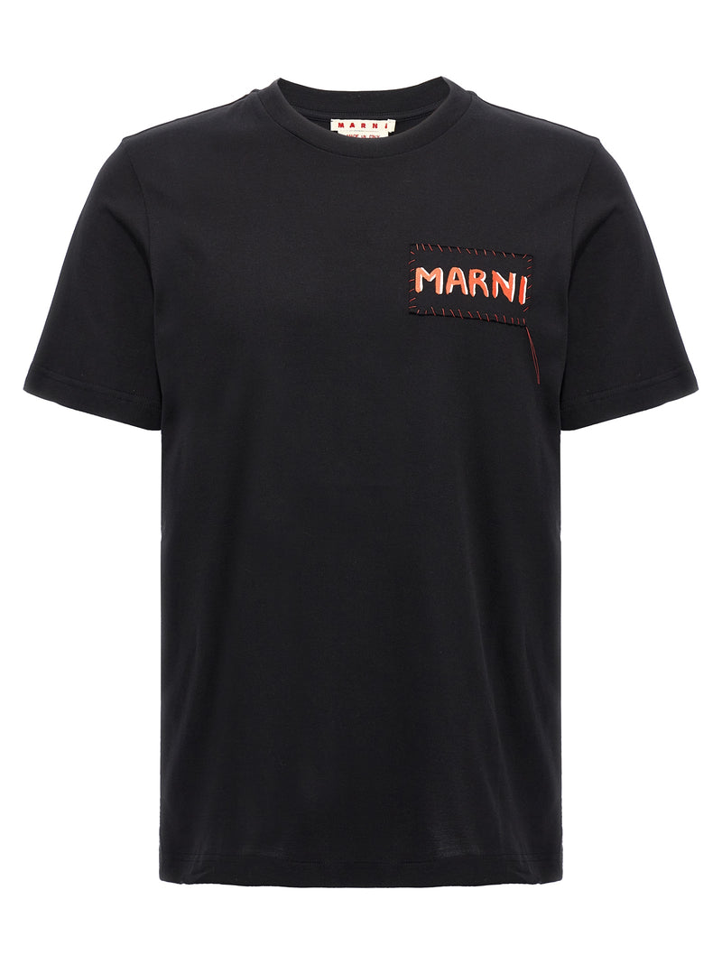 Marni Black Cotton T-Shirt for Men - Luxury Casual Wear
