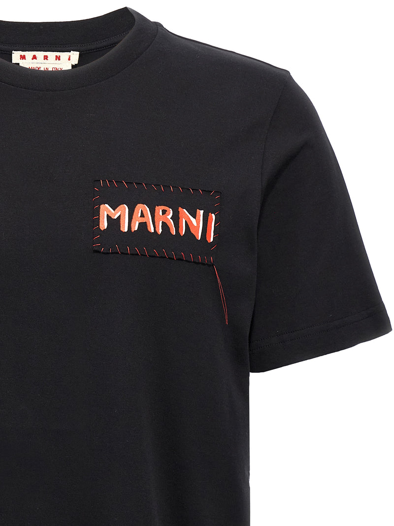 Marni Black Cotton T-Shirt for Men - Luxury Casual Wear