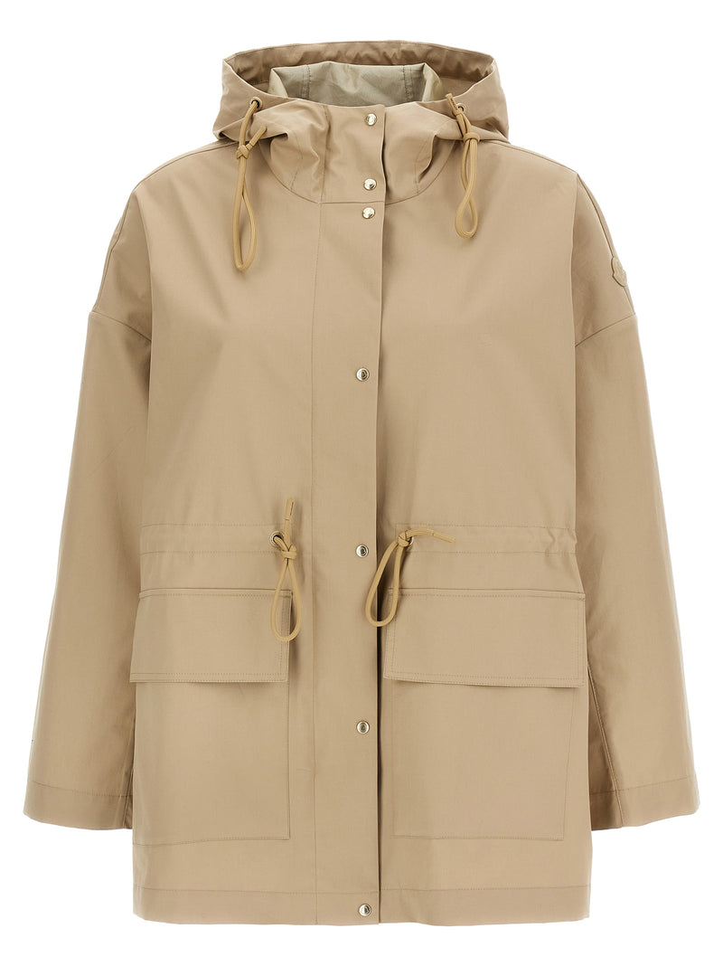 Moncler Beige Cotton Parka