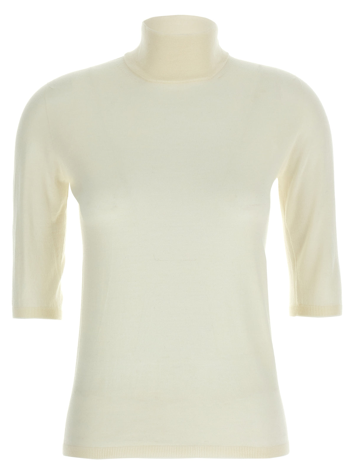 Max Mara White Virgin Wool Cardigan