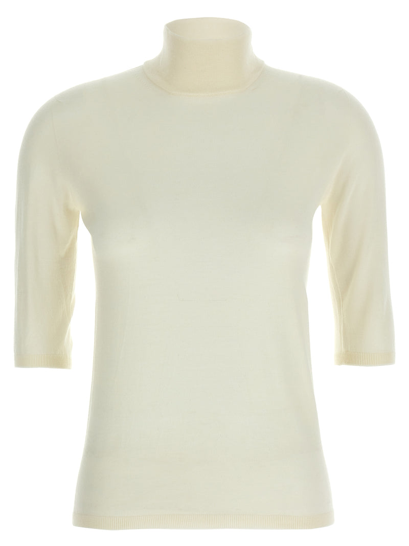 Max Mara White Virgin Wool Cardigan