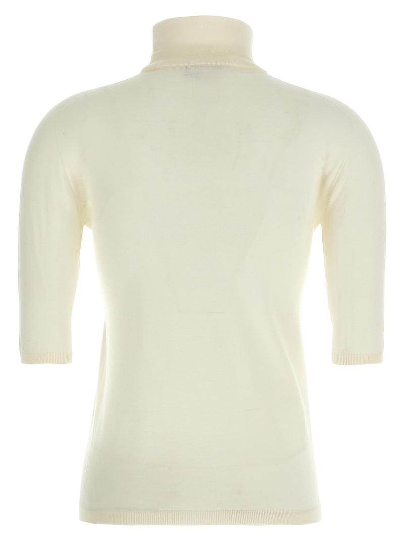 Max Mara White Virgin Wool Cardigan