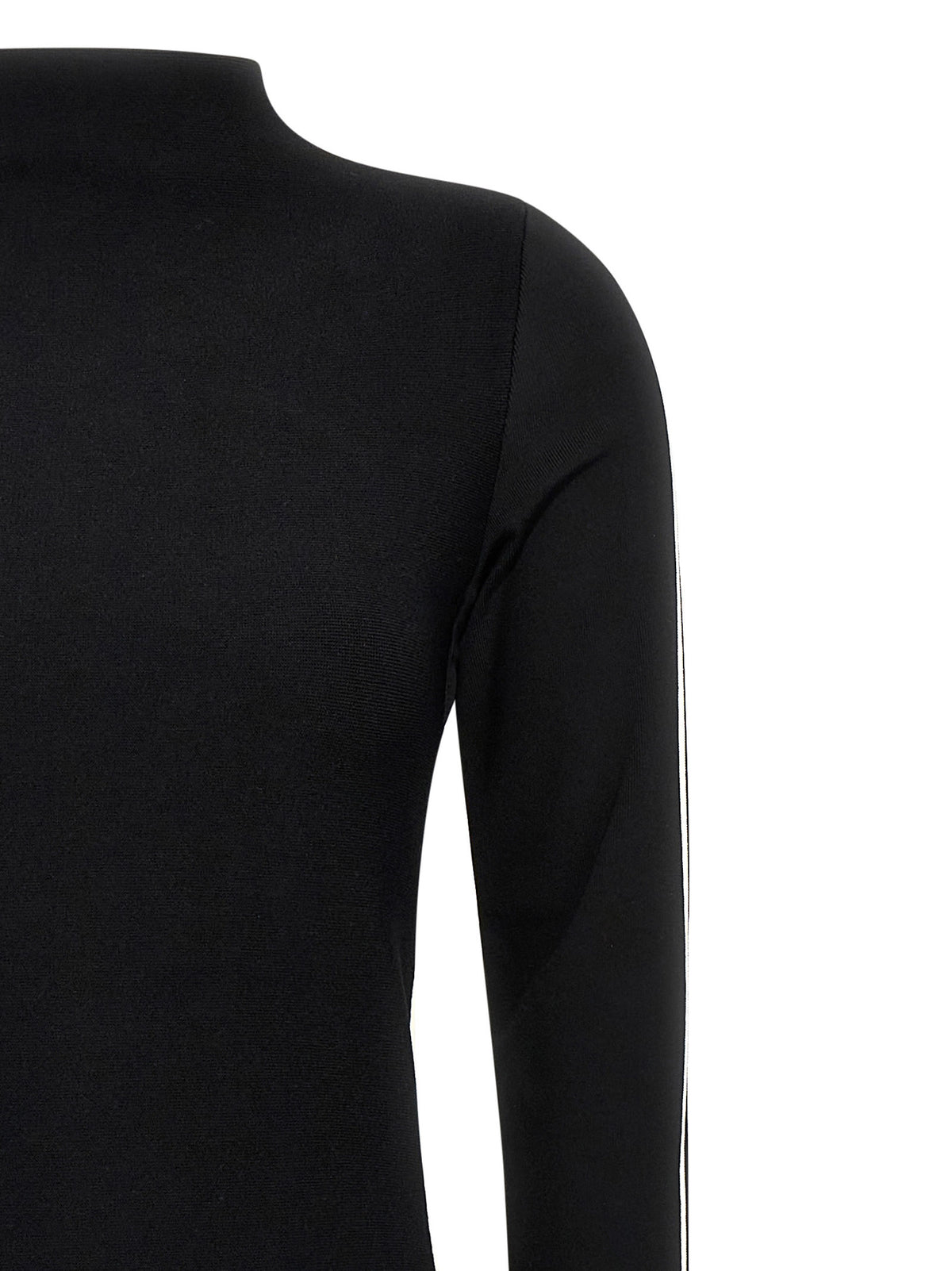 Sportmax Bicolor Viscose Midi Dress