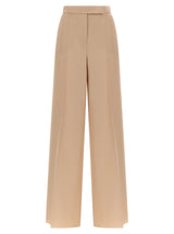 Max Mara Beige Virgin Wool Casual Pants