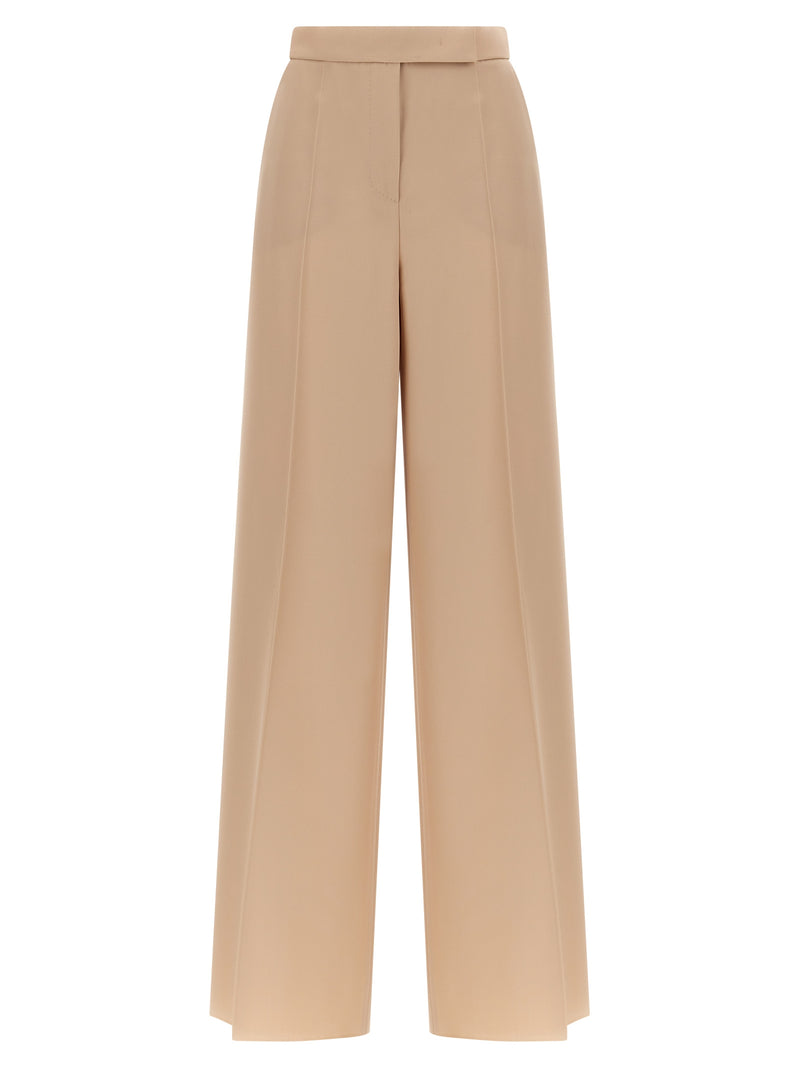 Max Mara Beige Virgin Wool Casual Pants