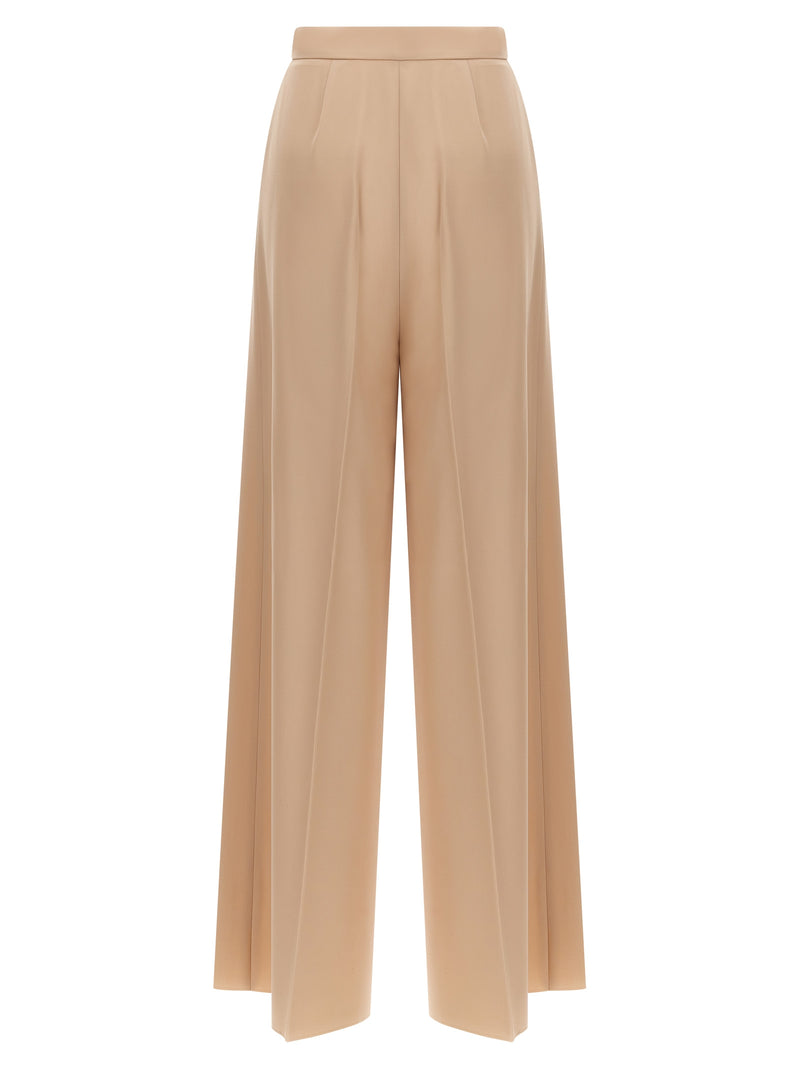 Max Mara Beige Virgin Wool Casual Pants