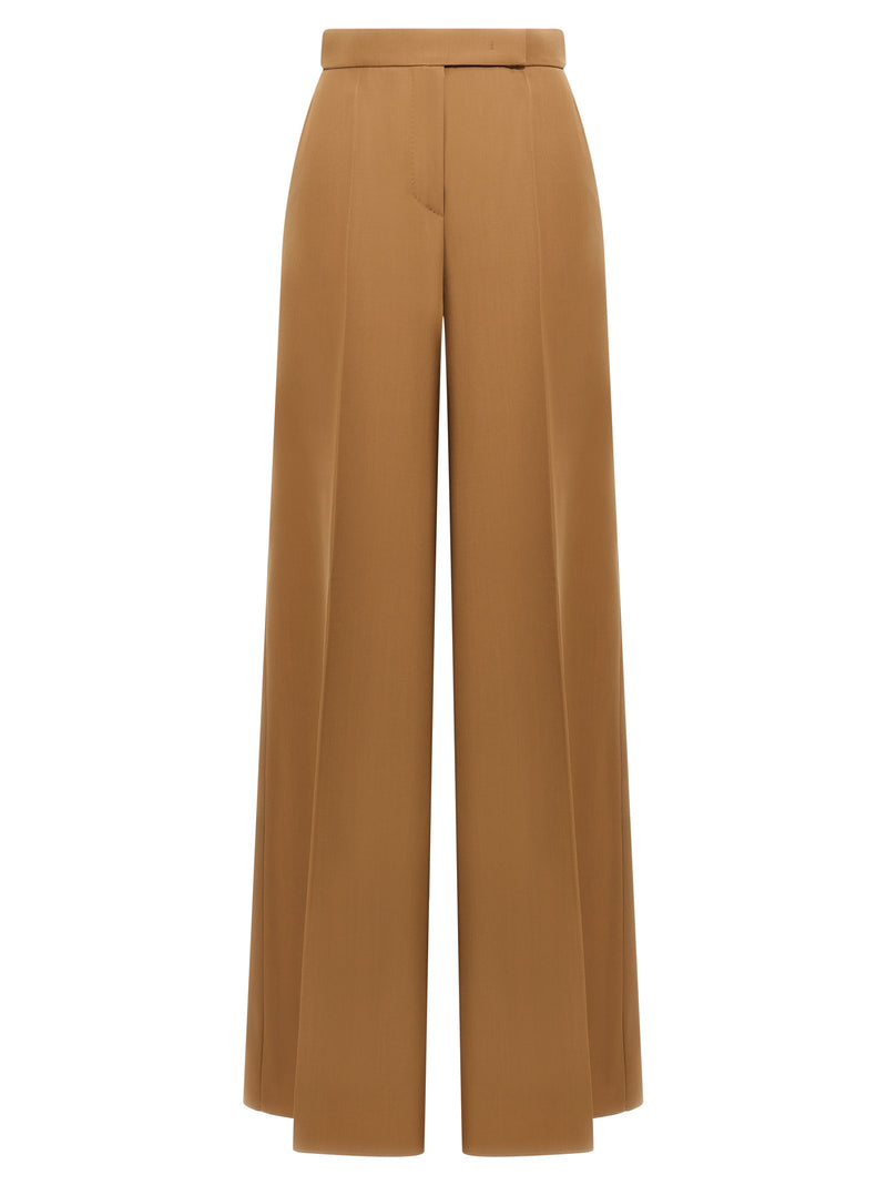Max Mara Brown Virgin Wool Casual Pants