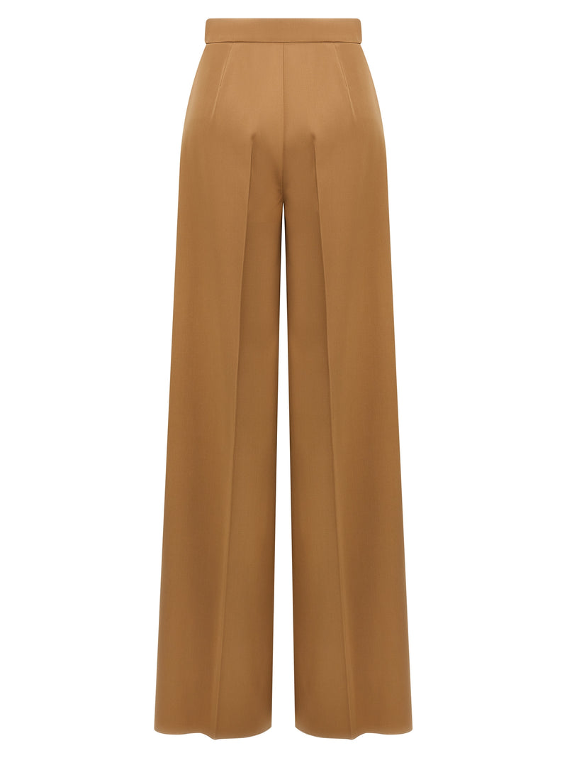 Max Mara Brown Virgin Wool Casual Pants