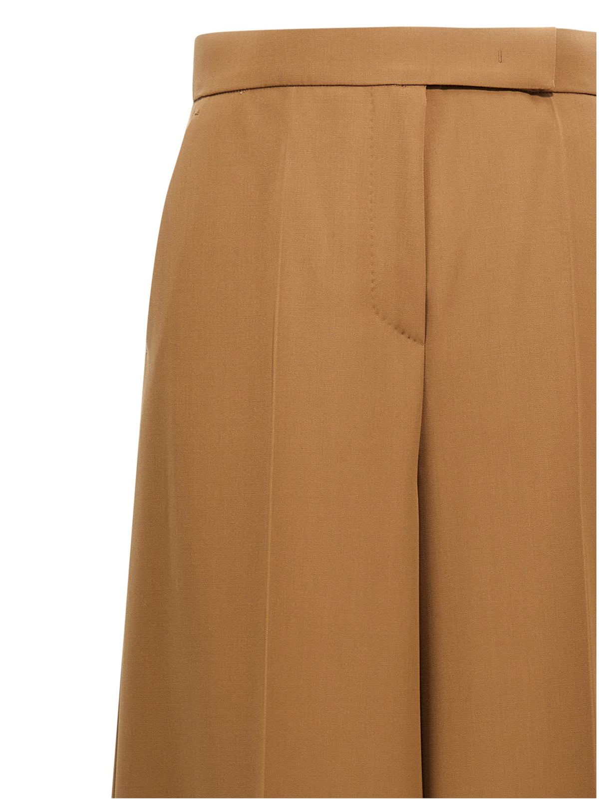 Max Mara Brown Virgin Wool Casual Pants