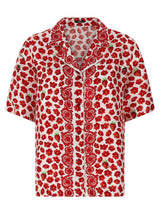 Versace Multicolor Silk Blouse - Strawberry Garden Print