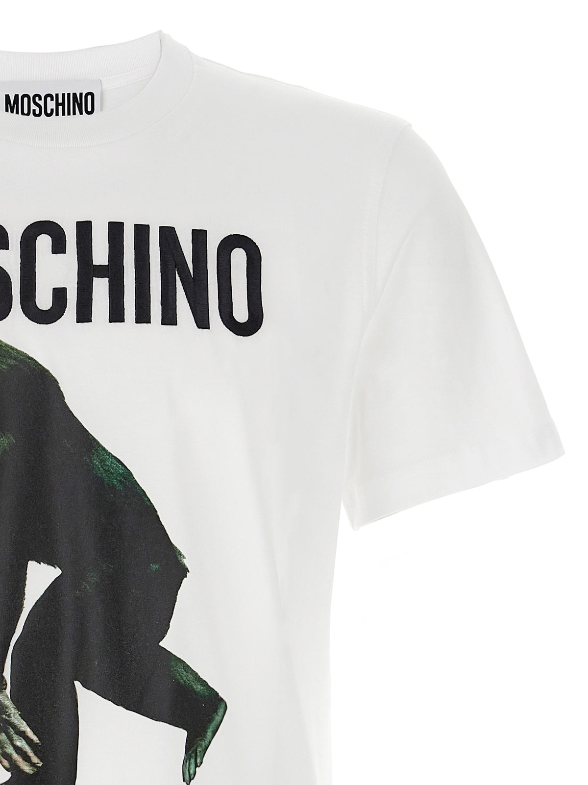 T-shirt en coton blanc Moschino