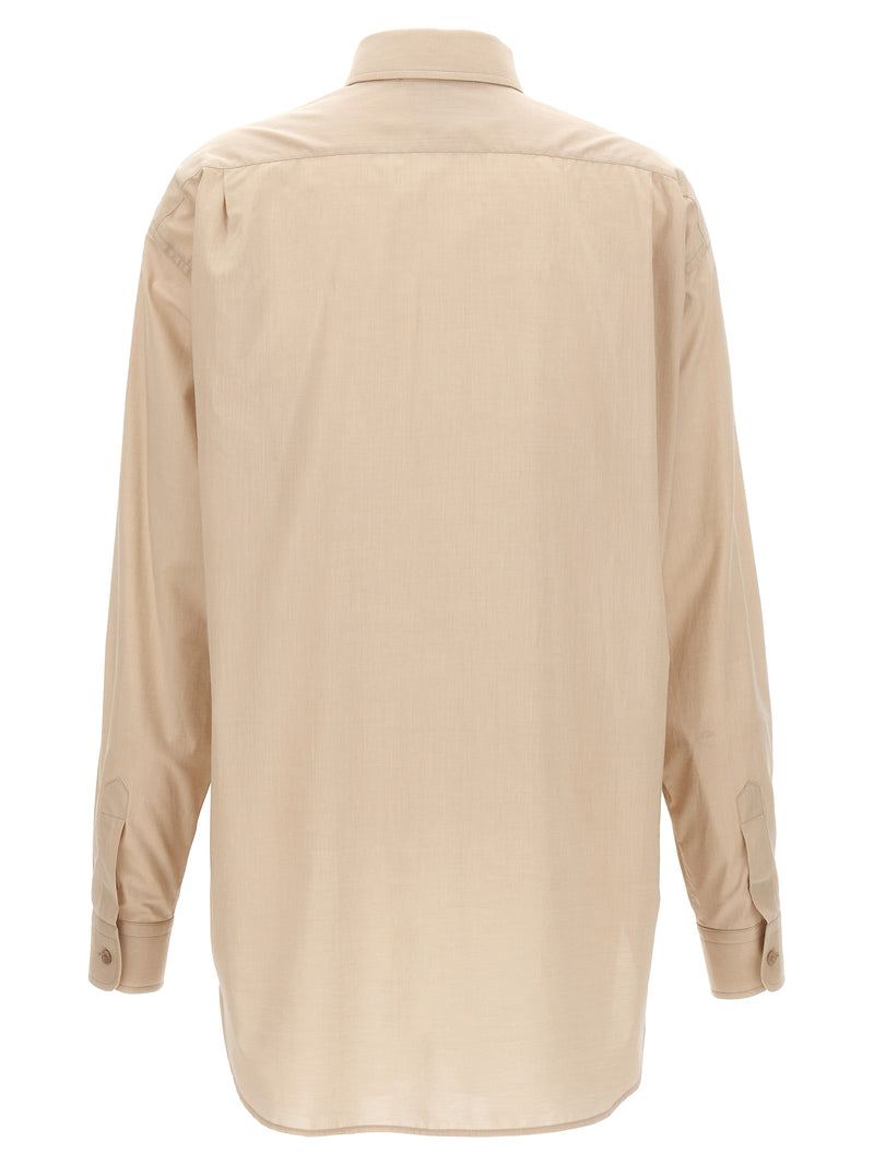 Moschino Beige Cotton Blouse - Chic & Stylish