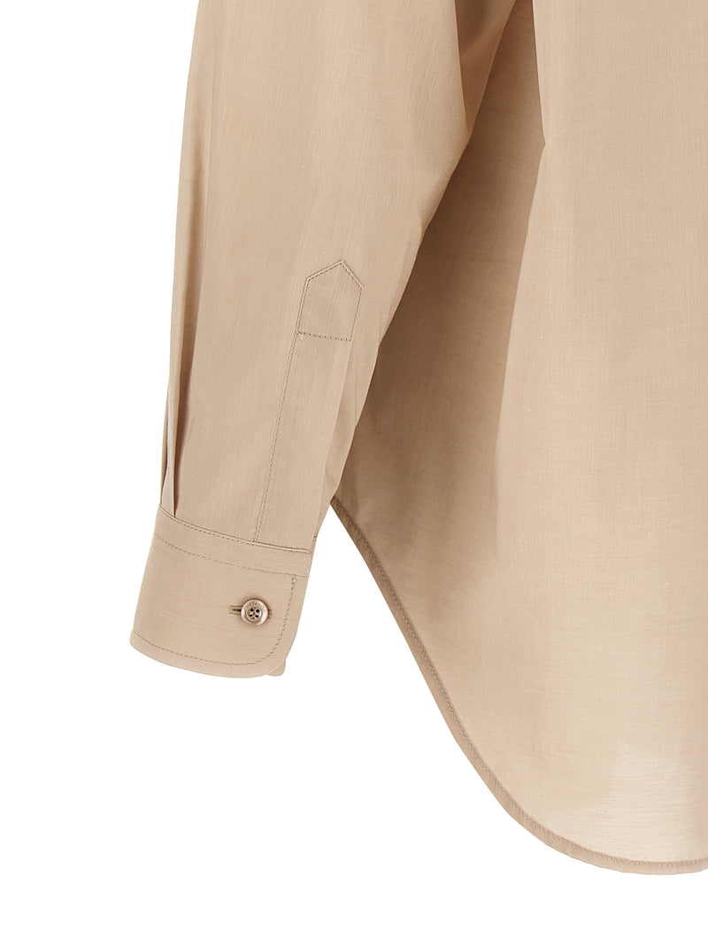 Moschino Beige Cotton Blouse - Chic & Stylish