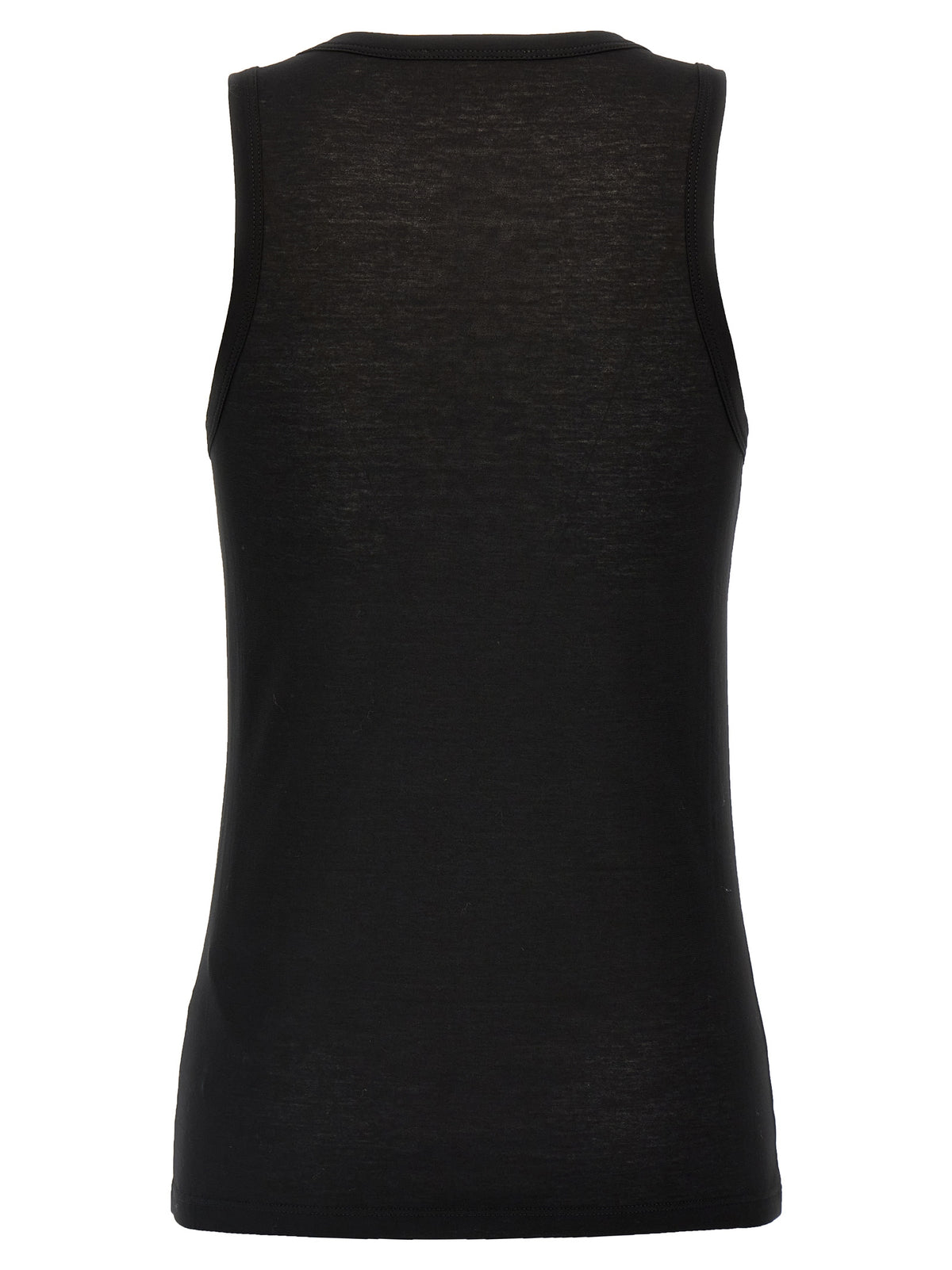 Jil Sander Black Cotton Sleeveless T-Shirt for Women