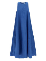 P.A.R.O.S.H. Blue Polyester Long Dress